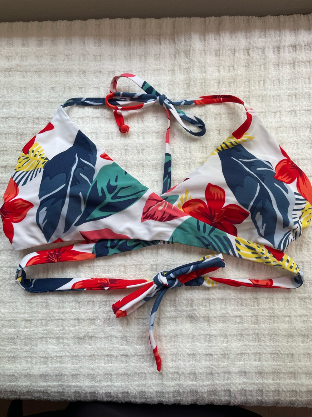 Hollister Wrap Around Swim Top with Floral Design
